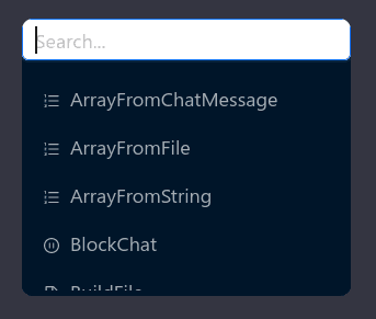 Context menu