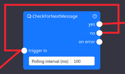 CheckForNextMessage node